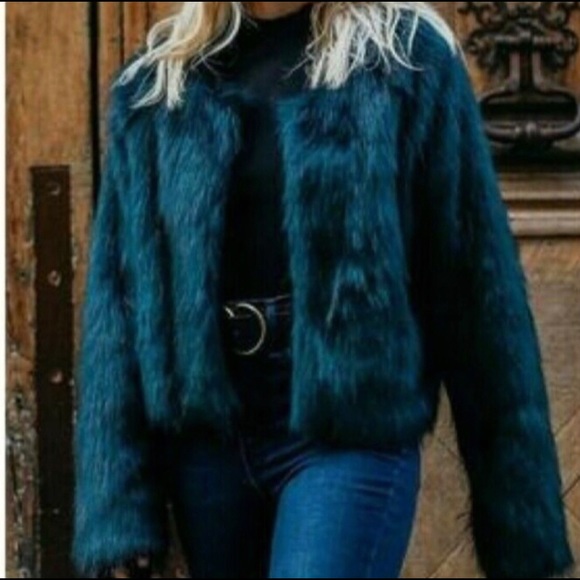 Free People Jackets & Blazers - Free People Faux Fur Bomber